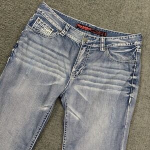 Rock & Roll Cowboy Denim Jeans Men's 38x36* Double Barrel Straight Relaxed